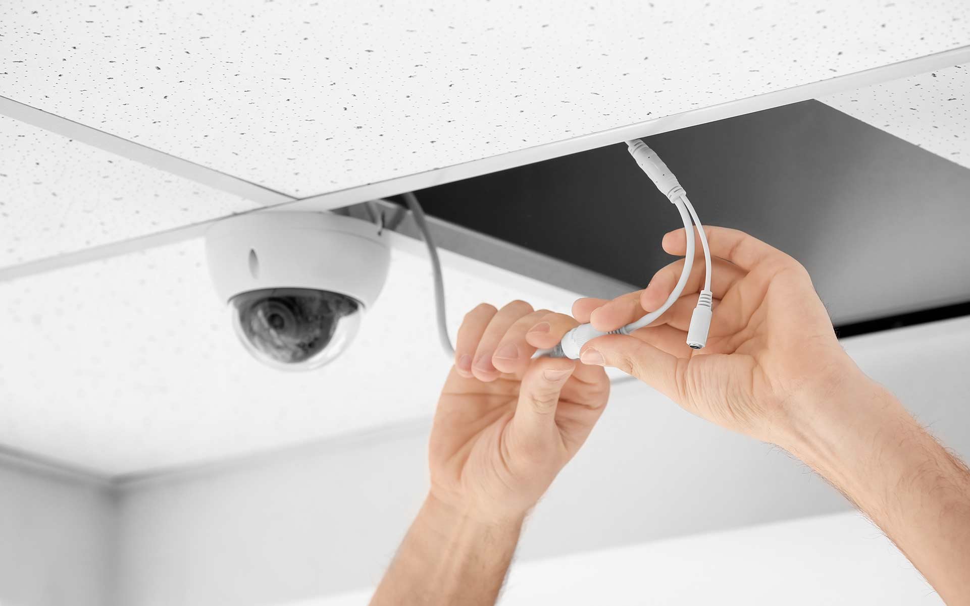 A2B Electrical's electricians can wire up CCTV cameras for properties in Bellingham and the local area. 
